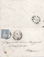 Damenbrieflein  Interlaken - Bern       1866 - Briefe U. Dokumente