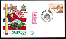 1980 Brasilien Mi: 1771°, VISITA DI GIOVANNI PAOLO II IN BRASILE - Cartas