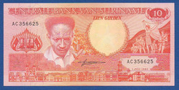 SURINAME - P.131a – 10 Gulden 01.07.1986 AUNC, Serie AC356625 - Surinam