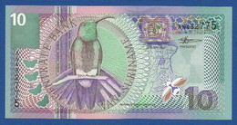 SURINAME - P.147 – 10 Gulden 2000 UNC, Serie AN482775 - Surinam