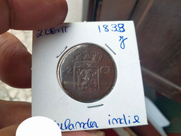 NETHERLANDS EAST INDIES 2 CENTS 1838 KM# 291 (G#12) - Indes Néerlandaises