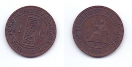 French Indochina 1 Cent 1889 A - Viêt-Nam