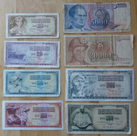 1980's Money Yugoslavia BANKNOTE LOT - Otros – Europa