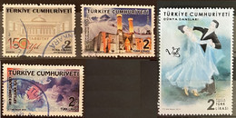 TURKEY 2018-2019 Law, Erzurum, Van & Dancing 4 Postally Used Stamps MICHEL # 4409,4410,4420,4491 - Gebraucht