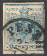 PST BUDAPEST - Hungary 1850 - Coat Of Arms AUSTRIA - 9 Kr. - ...-1867 Prephilately