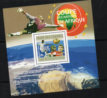 SOCCER  - COMOROS - 2010- AFRICAN NATIONS CUP  SOUVENIR SHEET  MINT NEVER HINGED - Coppa Delle Nazioni Africane