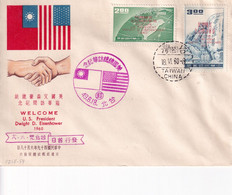 TAIWAN 1960 U.S. President Dwight VISIT TO TAIWAN FDC VERY FINE CONDITION. - Lettres & Documents