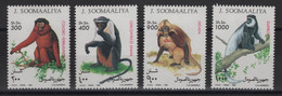 Somalie - N°462 à 465 - Faune - Singes - Cote 12€ - * Neufs Avec Trace De Charniere - Somalië (1960-...)