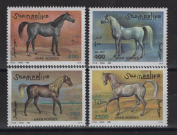 Somalie - N°508 à 511 - Faune - Chevaux - Cote 15€ - * Neufs Avec Trace De Charniere - Somalië (1960-...)