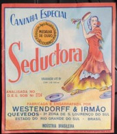 BOTTLE LABEL BRAZIL CACHAÇA SEDUCTORA - Alkohole & Spirituosen