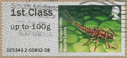 GB 2013 Freshwater Life (3rd Series) 1st Type 5 Issuing Office 005349 Used [21/25674/ND] - Post & Go (distributeurs)