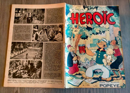 Bd HEROIC N° 40 CHRISTOPHE COLOMB  Le Fils De KINOWA Aventures Comiques De POPEYE 20/11/1951 SAGE - Sagédition