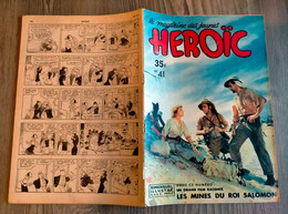 Bd HEROIC N° 41 Les Mines Du Roi SALOMON BANZAI Aventures Comiques De POPEYE 1951 SAGE - Sagédition