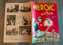 HEROIC N° 55 Le Voleur De Venise Frida L'espionne Voyages De GULLIVER Es Aventures Comiques De POPEYE 04/07/1952 SAGE - Sagédition