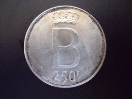 BELGIQUE = MONNAIE DE BAUDOUIN 1er  250 FRANCS EN ARGENT - 250 Francs