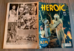 Bd HEROIC N° 47 KIM Errol Flynn DEAN STOCKWELL Paul Lukas  KINOWA  Aventures Comiques De POPEYE 05/03/1952 SAGE - Sagédition