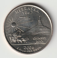 U.S.A. 2006 D: Quarter, Nebraska, KM 383 - 1999-2009: State Quarters