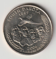 U.S.A. 2006 D: Quarter, South Dakota, KM 386 - 1999-2009: State Quarters