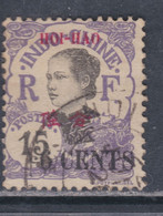 Hoï-Hao N° 71 O Timbres D'Indochine Surchargés : 6 C. Sur 15 C. Violet Oblitération Légère Sinon TB - Nuovi