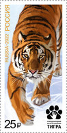 Russia 2022 Save The Amur Tiger Joint Issue Stamp Mint - Unused Stamps