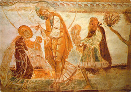 Delcampe - 86 - Saint Savin Sur Gartempe - Peinture Murale De La Voûte De La Nef : L'Offrande D'Abel Et De Caïn - Saint Savin