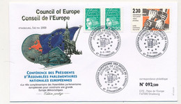 FRANCE - Env 2,30 Lutte Contre Racisme - Convention Européenne Droits De L'Homme - Strasbourg 5/5/2000 - Storia Postale