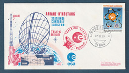✈️ Gabon - Ariane N'Koltang - Station De Contrôle Satellites - ESA - Tele X Satellite - 1989 ✈️ - Africa