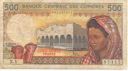 AFRIQUE - COMORES - 500 Francs - 1984 - (10) - Comoros