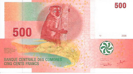 AFRIQUE - COMORES - 500 Francs - 2006 - (15)UI - Comoros