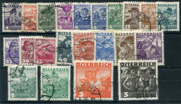 AUSTRIA 1934 Definitive Set Used.   Michel 567-87. - Used Stamps