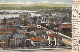 CPA CANADA COLOMBIE BRITANNIQUE VICTORIA VIEW OF THE CITY AND HARBOR DOS SIMPLE ECRIT 1904 PLIURE - Victoria