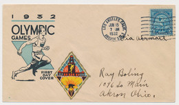Olympic Games 1932 Los Angeles USA - FDC - Ete 1932: Los Angeles