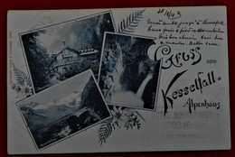 CPA 1921 Autriche Gruss Vom Kesselfall Alpenhaus / Stempel Hotel Moserboden - Bludenz