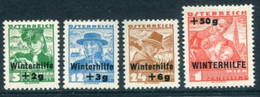 AUSTRIA 1935 Winter Relief Set LHM / *.  Michel 613-16 - Ongebruikt