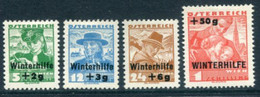 AUSTRIA 1935 Winter Relief Set LHM / *.  Michel 613-16 - Nuevos