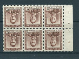 New Zealand Stamps George V1 Booklet Pane Rare Watermark Inverted Mnh .see Description.CV Is £240 Sg607 W - Nuovi