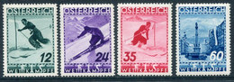 AUSTRIA 1936 Ski Championships MNH / **.  Michel 623-26 - Nuevos