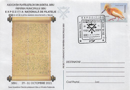 2021 - SIBIU ANNIVERSARIES - 830 YEARS FROM THE FIRST DOCUMENTARY ATTESTATION OF THE TOWN. PHILATELIC EXHIBITION - Briefe U. Dokumente