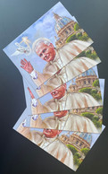 Djibouti 2020 Mi. 3398 - 3401 Stationery Entier Ganzsache Pape Pope Papst John Jean Johannes Paul II - Popes
