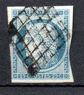 Col30 France N° 4 Oblitéré Used Cote 65,00€ - 1849-1850 Ceres