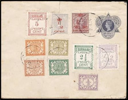 Surinam, 10c Stationery Envelope+10 Adhesives, Unaddressed, C.t.o. 2.4.14 C.d.s. - Surinam ... - 1975