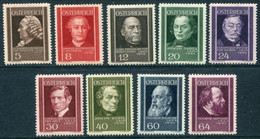 AUSTRIA 1937 Doctors MNH / **.  Michel 649-57 - Unused Stamps