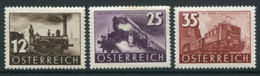 AUSTRIA 1937 Railway Centenary LHM / *.  Michel 646-48 - Neufs
