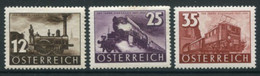 AUSTRIA 1937 Railway Centenary LHM / *.  Michel 646-48 - Nuevos