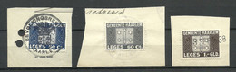 NEDERLAND Netherlands 1930ies Gemeende HAARLEM Leges Local Tax Stamps Court Fee ? Steuermarkenn On Cut Outs - Fiscali