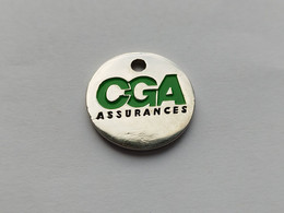 JETON De CADDIE CGA Assurances - Courtier En Assurance - Jetons De Caddies