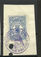 LUXEMBOURG Luxemburg Steuermarke Revenue Tax Timbre De Dimension 2 Fr. 50 C. O Stadt Differdingen - Revenue Stamps