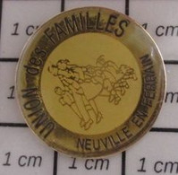 1110 Pin's Pins / Beau Et Rare / THEME : ASSOCIATIONS / UNION DES FAMILLES NEUVILLE EN FERRAIN Nord, En Région Hauts-de- - Associations