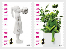 Finland 2022 Posti's Art Award Sculptor Kim Simonsson Set Of 2 Stamps - Nuevos