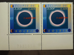 France  Eclipse Du Soleil Y&T 3261 Paire Numéroté - 1859-1959 Nuevos